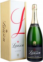 Lanson Le Black Label Brut NV Champagne Magnum 1.5 litre in Wood Box